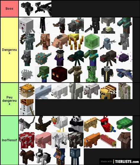 minecraft mob tierlist Tier List Maker - TierLists.com