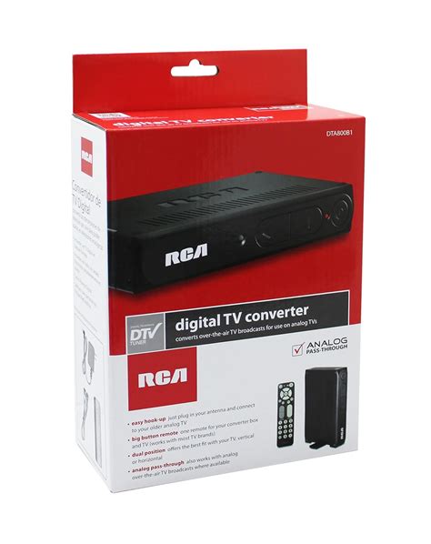 RCA DTA-800B1 Digital To Analog Pass-through TV Converter Box | eBay