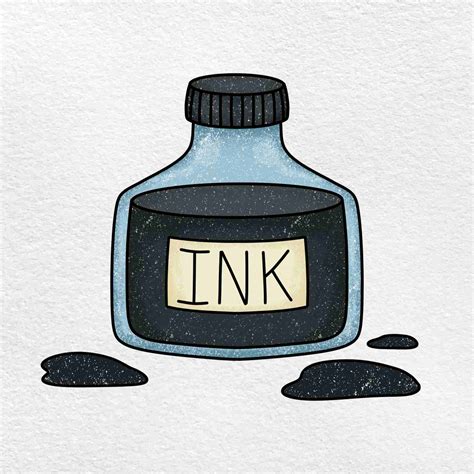 Ink Bottle Drawing - HelloArtsy