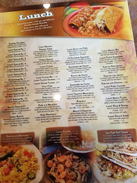 Menu at Rio Grande Mexican Grill restaurant, Yanceyville