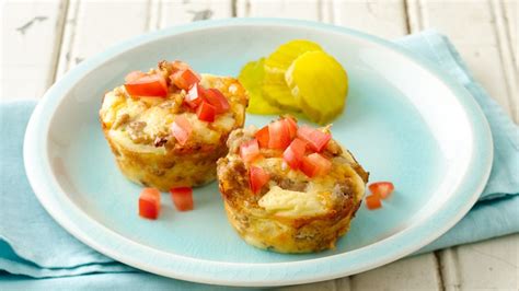 Healthified Mini Impossibly Easy Cheeseburger Pies Recipe - BettyCrocker.com