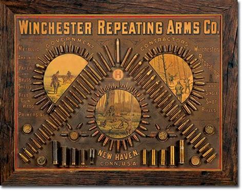 Winchester Repeating Arms Tin Sign