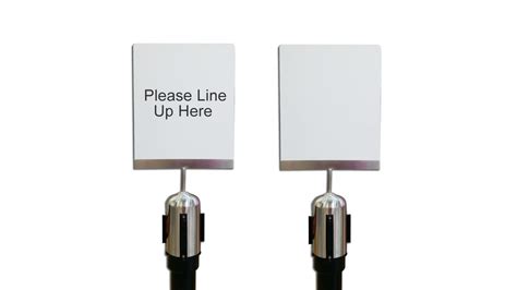 NON-FRAME SIGN HOLDER FOR STANCHIONS