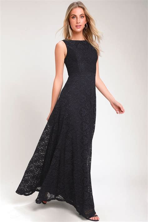 Stunning Lace Maxi Dress - Navy Blue Lace Dress - Maxi Dress - Lulus