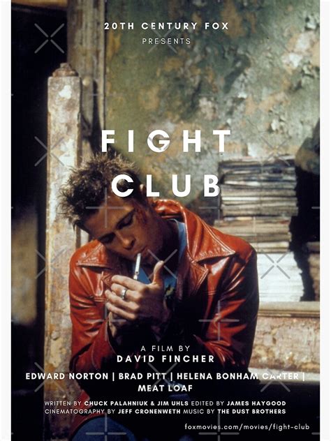 "FIGHT CLUB BRAD PITT POSTER" Poster for Sale by mikceys | Redbubble