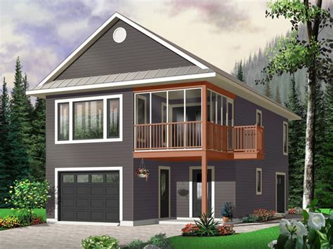 Garage Apartment Plans | Carriage House Plan with Tandem Bay Design # 027G-0003 at ...