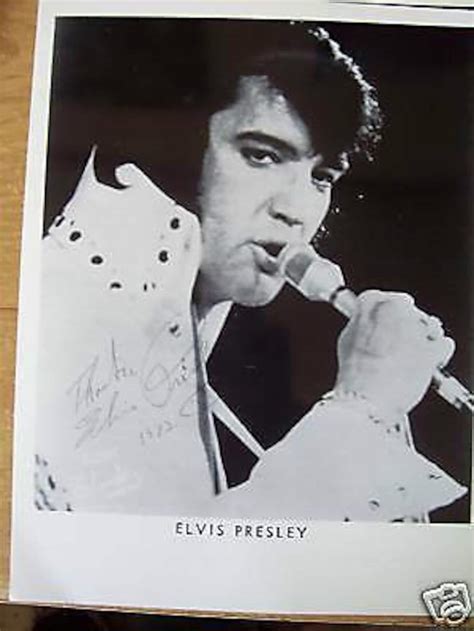 Elvis Presley-exclusive Autograph Signed Photo From 1972 8 X - Etsy