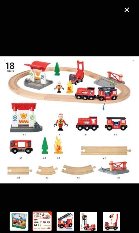 Brio - firefighter set, Hobbies & Toys, Toys & Games on Carousell