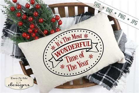 Most Wonderful Time - Christmas - SVG DXF Files