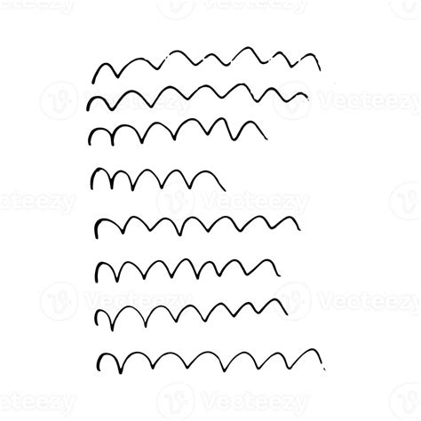 Zig Zag Line Art Hand Drawn Style 28557539 PNG