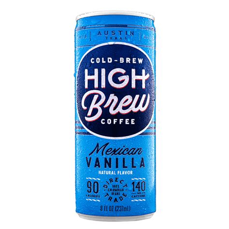 High Brew Cold-Brew Coffee, Mexican Vanilla, 8 fl oz Can - Walmart.com - Walmart.com