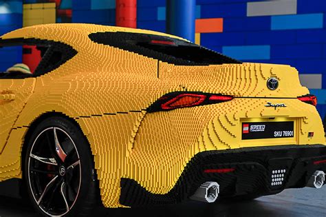 This full-scale LEGO Toyota Supra can be driven up to 28 km/h! - AutoBuzz.my