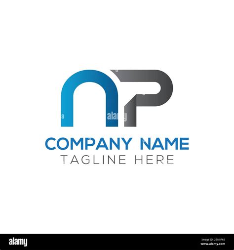 Initial Letter NP Logo Design Vector Template. Creative Abstract NP Letter Logo Design Stock ...