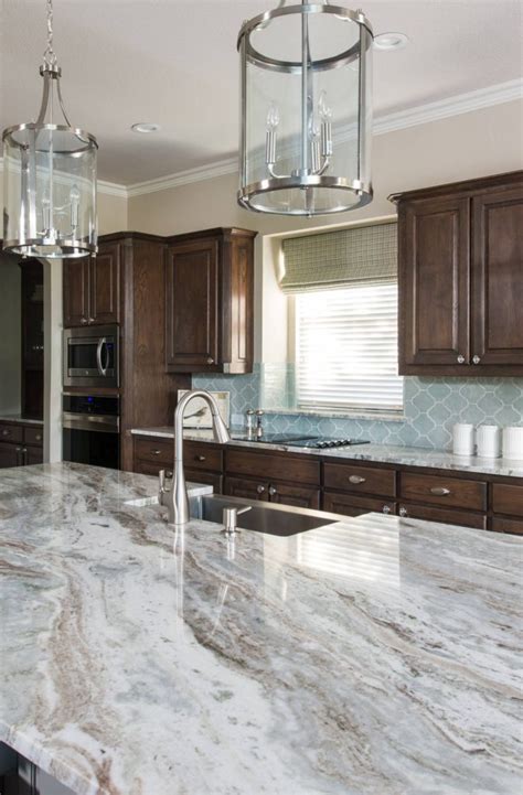 50+ Popular Brown Granite Kitchen Countertops Design Ideas