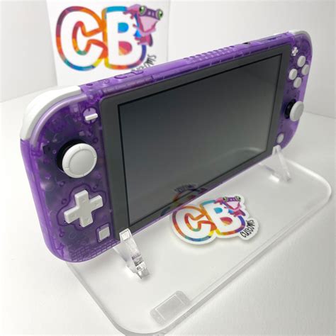 Buy Custom Nintendo Switch Lite Console Clear Purple & White Online in ...