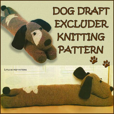 Dog Draught Excluder knitting pattern - repro | Knitting, Knitting patterns, Knitting paterns