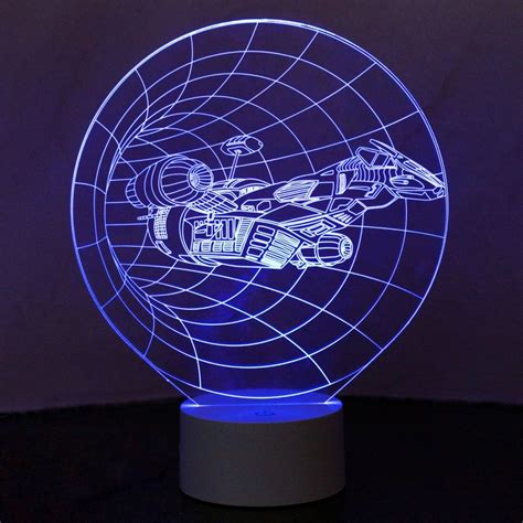 Optical Illusion 3D Spaceship Mood Lamp