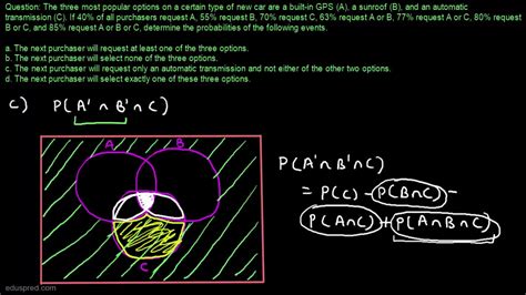 Axioms and Properties of Probability: Solved Example #3 - YouTube