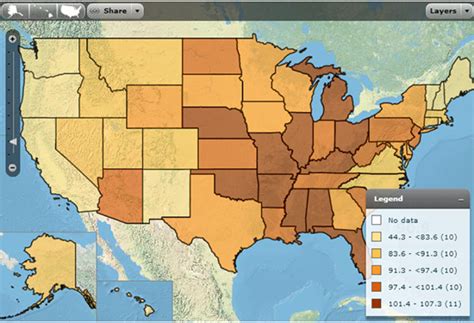 Tableau Heat Map By State - Printable Map