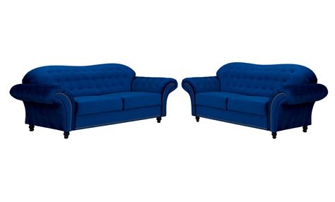 Alexandra 3+2 Seater Sofa Navy Blue