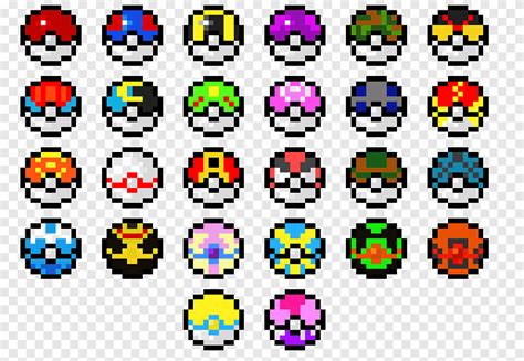 Pokeball Pixel Grid