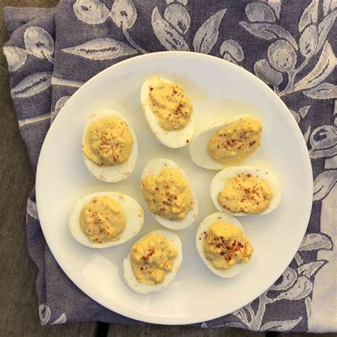 Recipe for Dilly Deviled Eggs With Dill Pickle