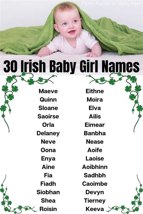 Irish Baby Girl Names | Irish baby girl names, Irish baby names, Irish ...