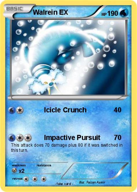 Pokémon Walrein EX 3 3 - Icicle Crunch - My Pokemon Card