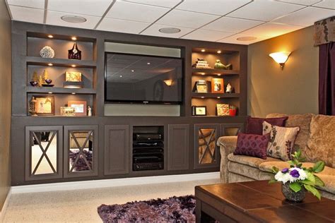 Basement built in | Home entertainment centers, Built in furniture, Basement design