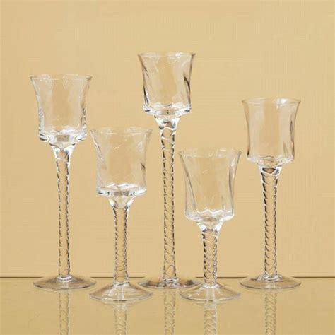 Set 5 Flared Stemmed Glass Votive Candle Holder Wedding - China CANDLE ...