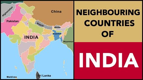 Neighbouring Countries of India 2023, Country Name List