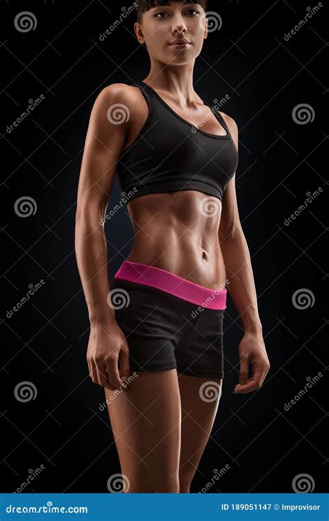 Beautiful Fitness Female Slim Tanned Body Stock Image - Image of skincare, athlete: 189051147