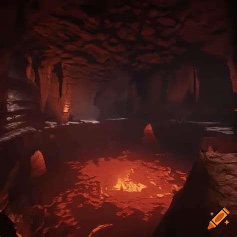 Screenshot of an impressive underground city in unreal engine 5 on Craiyon
