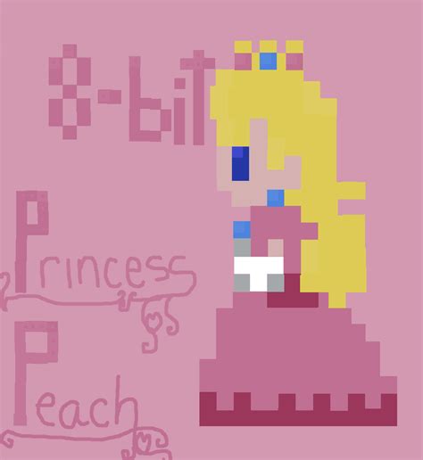 8-bit Princess Peach by princesslunanigtmare on DeviantArt