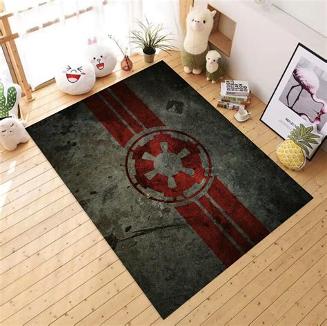 The Star Wars Rugimperial Logo Rugfor Living Room Rugfan - Etsy