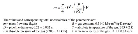 Solved: The Equation For The Mass Flow Rate Of Natural Gas... | Chegg.com