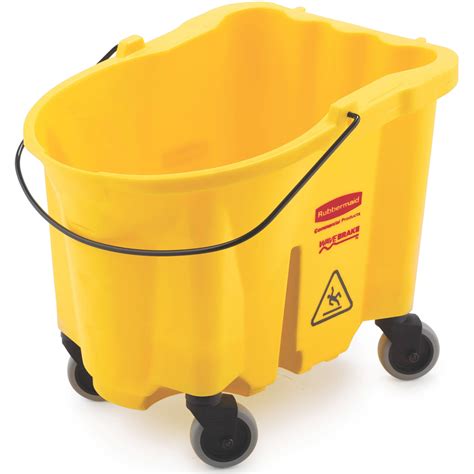 Rubbermaid Commercial WaveBrake Mop Bucket, 26 Quart, Yellow - Walmart.com