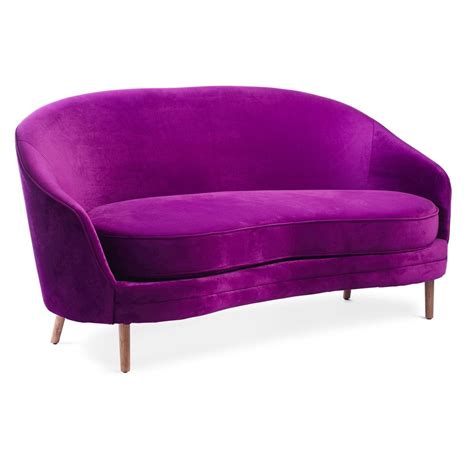 Velvet Settee | Wisteria | Living room arrangements, Gray and purple living room, Velvet settee