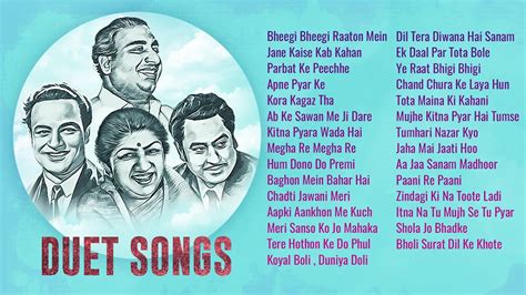 Full List Best Evergreen Duet Songs : Lata Mangeshkar | Kishore Kumar | Mohammed Rafi | Golden ...