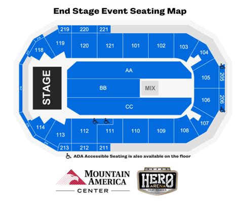 Seating Map - New - Mountain America Center