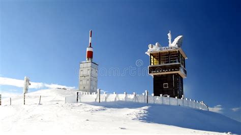 Mont Ventoux Summit in Winter Stock Image - Image of december, south: 15540389