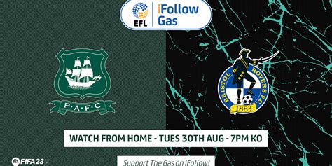 30.08.22 Plymouth Argyle fixture live on iFollow | Bristol Rovers FC