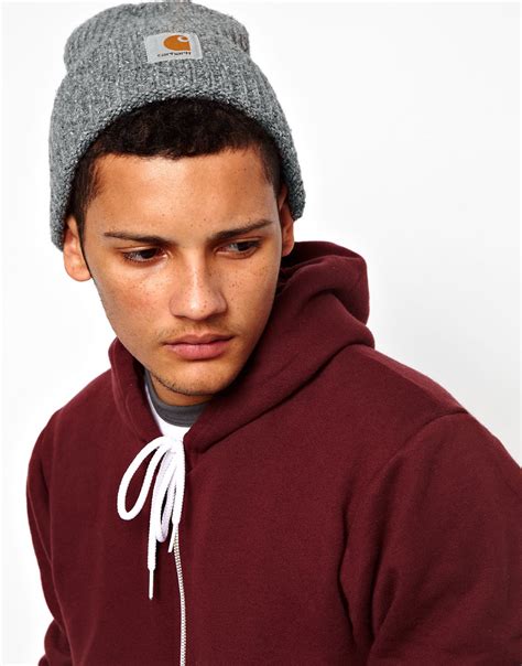 Carhartt Anglistic Beanie in Gray for Men | Lyst