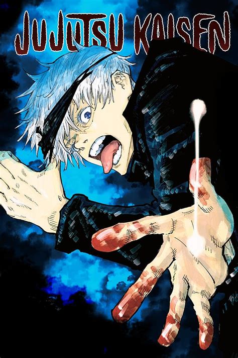 Jujutsu Kaisen Cover - Gojo Satoru Digital Art by William Stratton