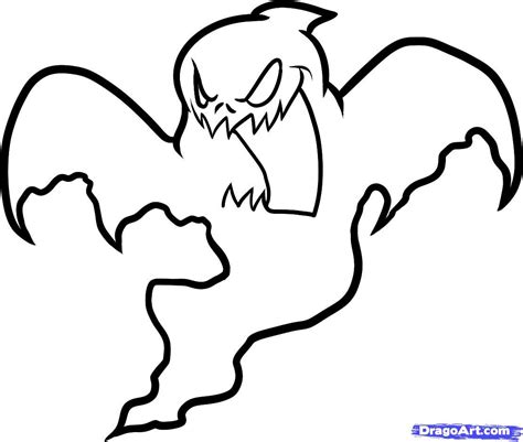 halloween ghost | how to draw a halloween ghost, halloween ghost step 8 ...