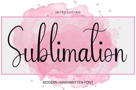 Sublimation Font - Free Font