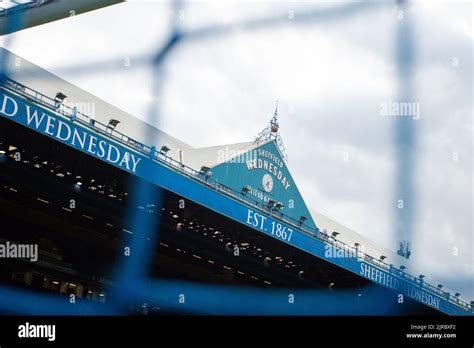 A view of the Sheffield Wednesday clock face inside Hillsborough ...