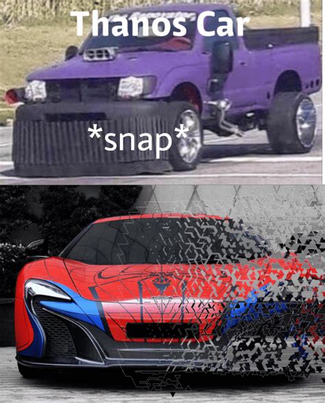 Mr Starkventador, I don't feel so good. | Thanos Car | Know Your Meme