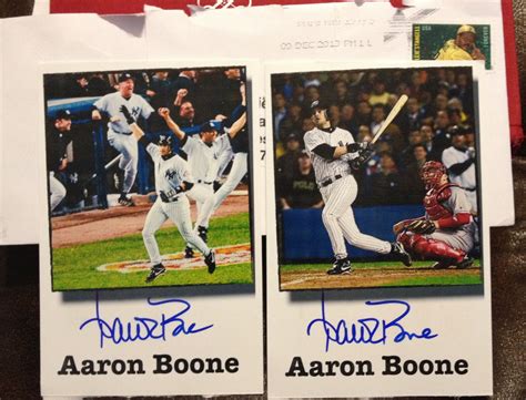 Aaron Boone, 3B NY Yankees, Cincinnati Reds, TTM Ny Yankees, Cincinnati ...