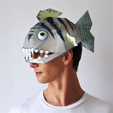 Fish Mask | Papercraft Masks Templates Designed By Ntanos